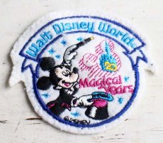 画像1: ビンテージ Walt Disney World 20 Magical years ミッキー フェルトパッチ★ワッペン (1)