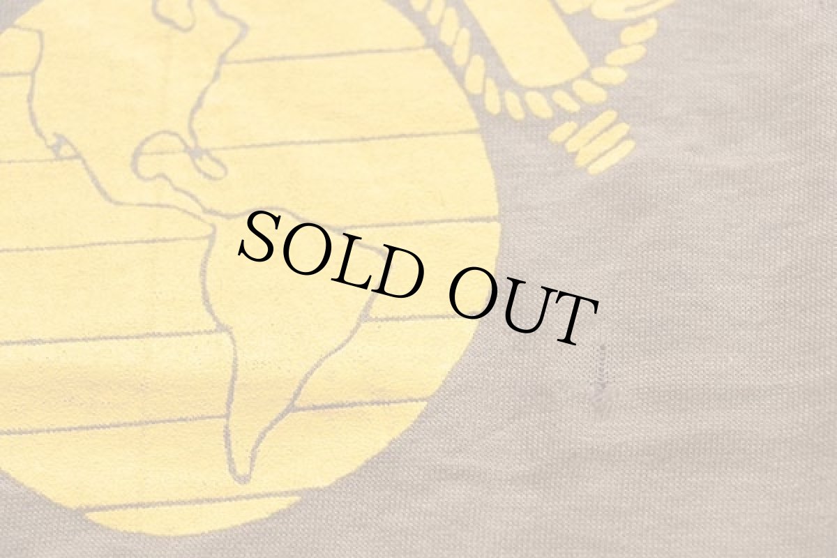 画像4: デッドストック★80s 米軍 USMC コットンTシャツ 茶 S (4)