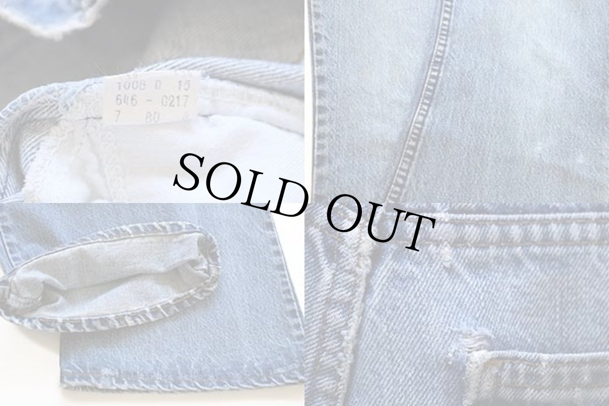 画像6: 80s USA製 Levi'sリーバイス 646 デニムパンツ w32 L32★ベルボトム (6)