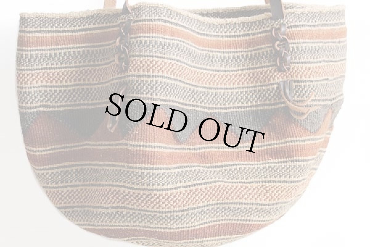 画像2: 編み込み かごバッグ (2)