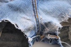 画像4: 70s USA製 Levi'sリーバイス 646 カットオフ デニム ショートパンツ ボロ w33★ショーツ (4)