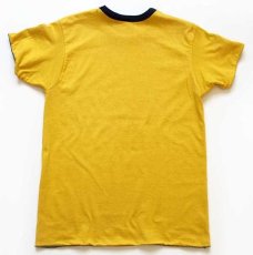 画像4: 80s Championチャンピオン U OF NOTRE DAME リバーシブルTシャツ 紺×黄 (4)