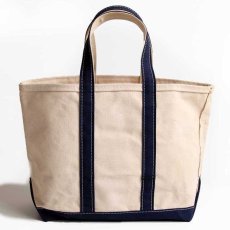 画像2: 90s L.L.Bean BOAT AND TOTE キャンバス トートバッグ 紺 M★ミディアム (2)