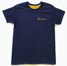 画像1: 80s Championチャンピオン U OF NOTRE DAME リバーシブルTシャツ 紺×黄 (1)