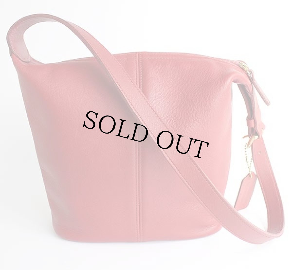 画像3: USA製 COACH オールド コーチ レザー ショルダーバッグ 赤★4148 (3)