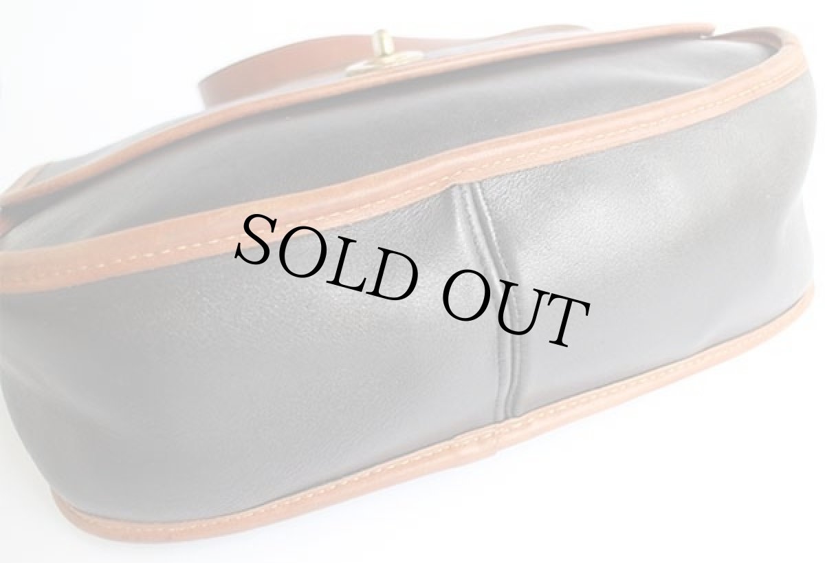 画像6: USA製 COACH オールド コーチ レザー ショルダーバッグ 黒×茶★6115 (6)