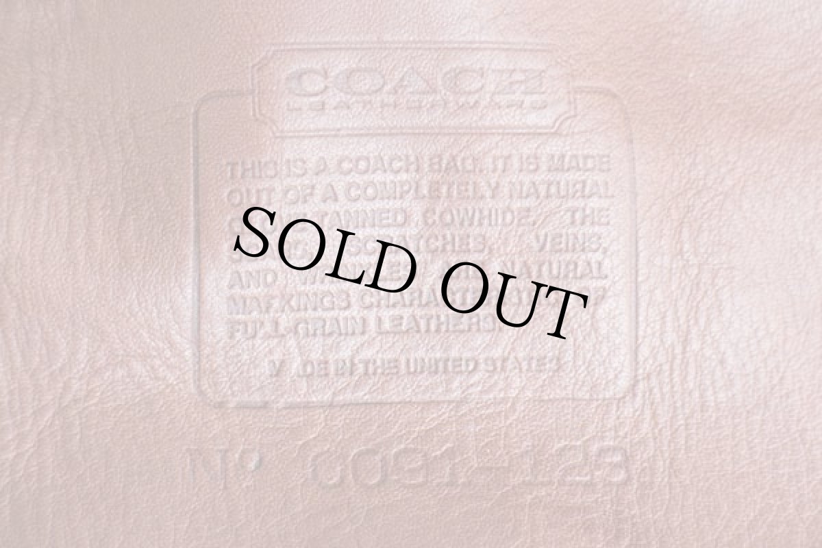 画像5: USA製 COACH オールド コーチ バケツ型 巾着 レザー ショルダーバッグ 茶★123 (5)