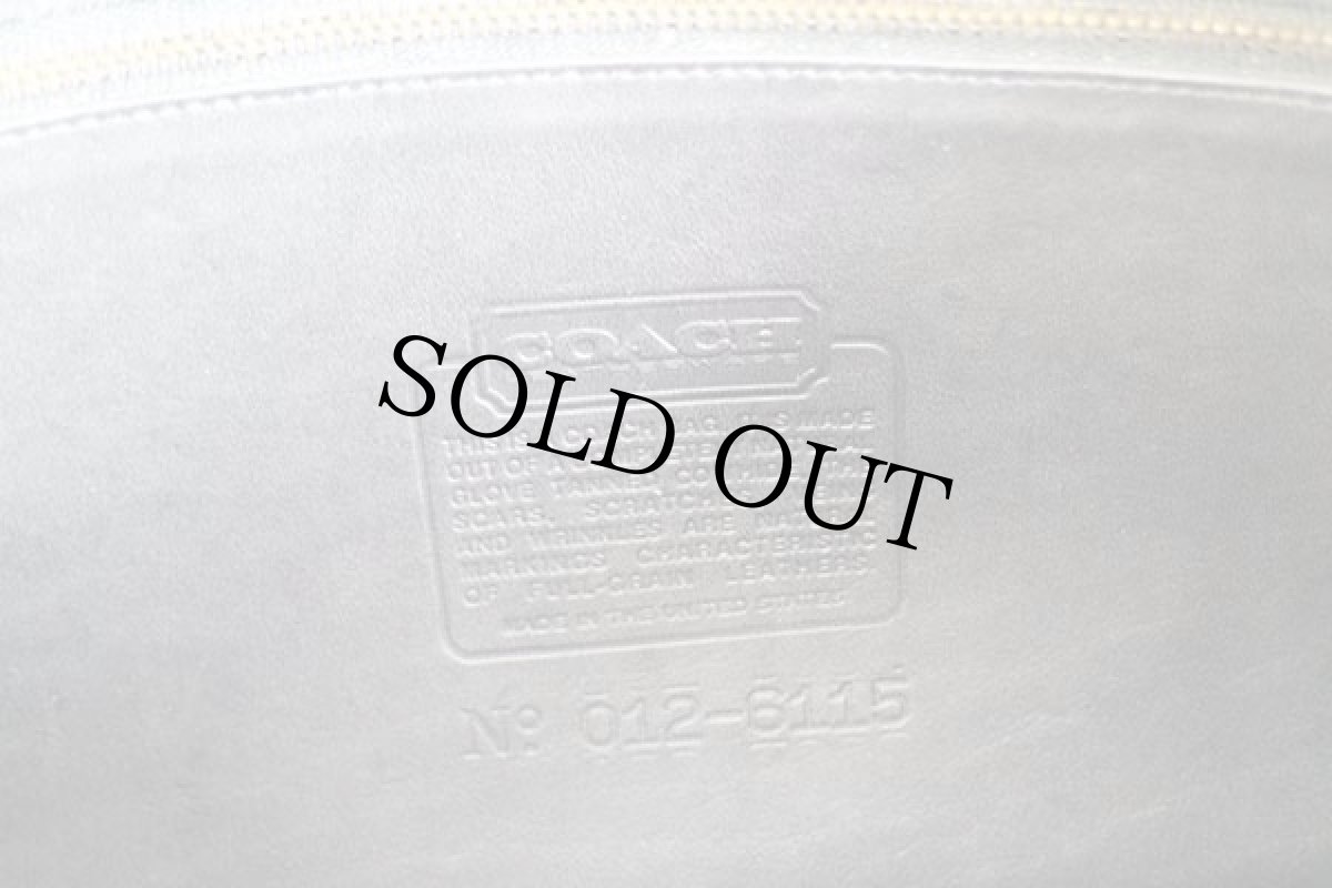 画像4: USA製 COACH オールド コーチ レザー ショルダーバッグ 黒×茶★6115 (4)