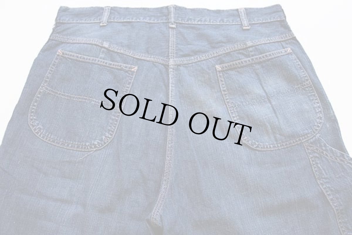 画像5: 60s BIGMACビッグマック インディゴ デニム ペインターパンツ w36 (5)