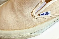 画像6: 80s USA製 VANSバンズ スリッポン 生成り 6.5★スニーカー (6)