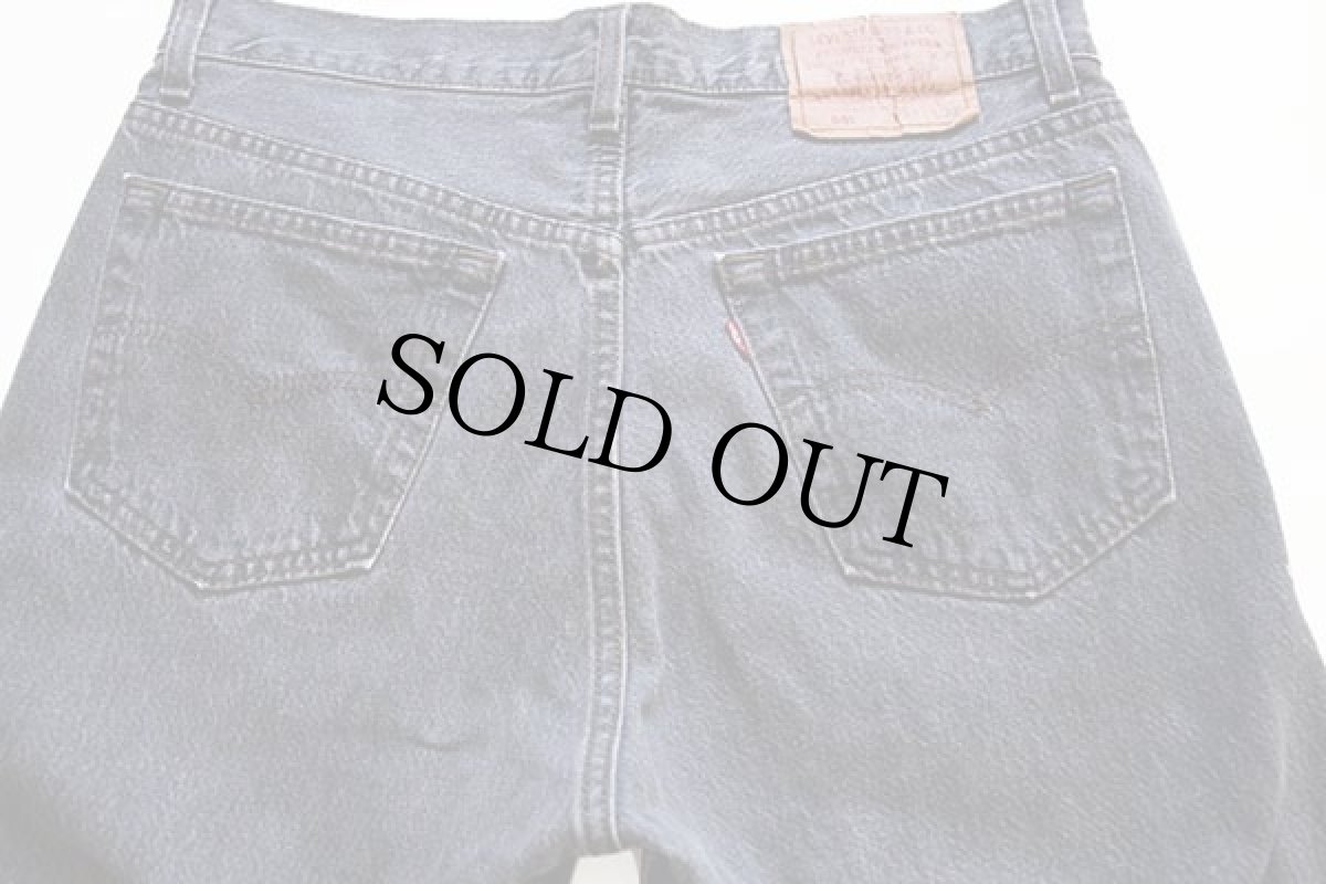 画像5: 90s USA製 Levi'sリーバイス 501 先染め ブラック デニムパンツ w33 (5)