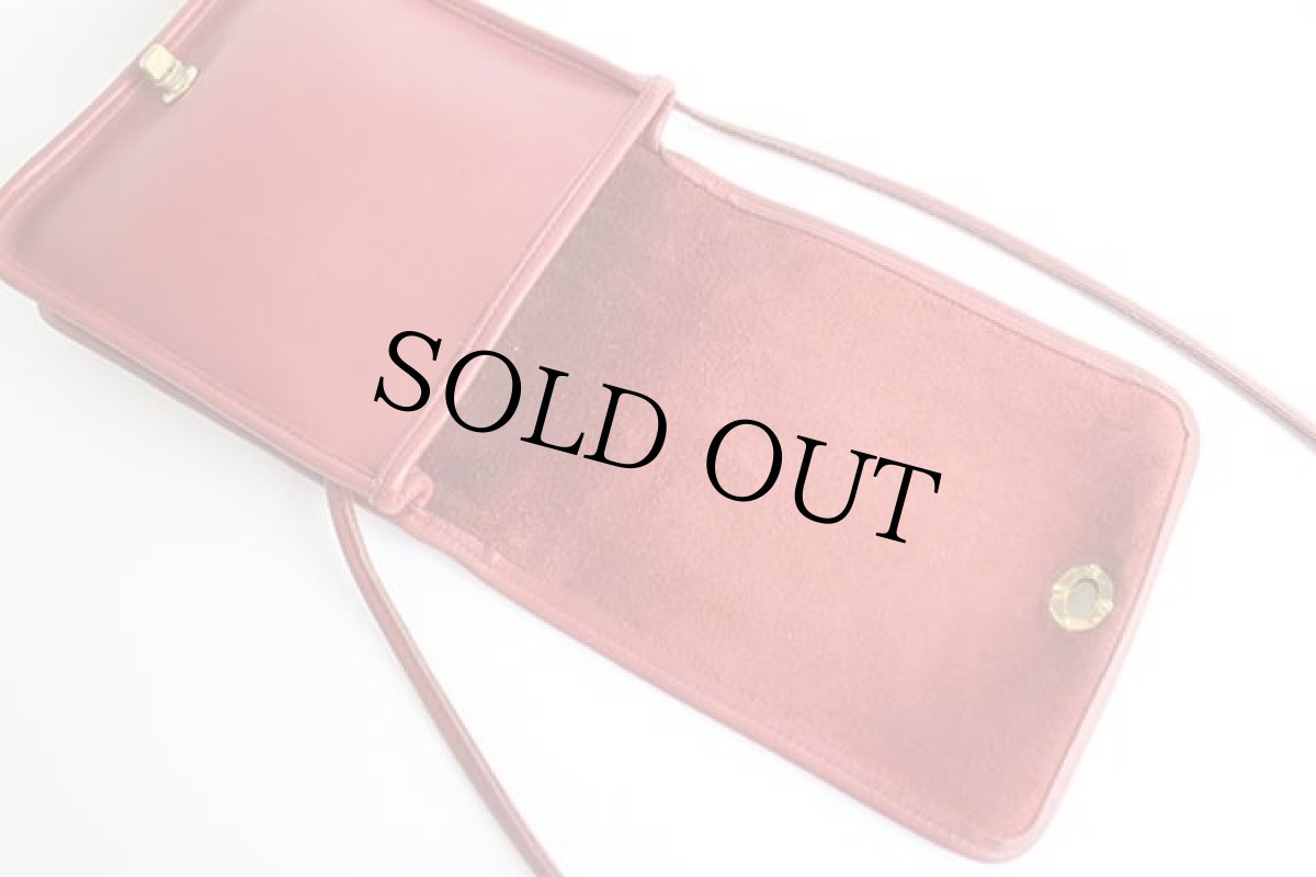 画像4: USA製 COACH オールド コーチ レザー ショルダーバッグ 赤★9620 (4)