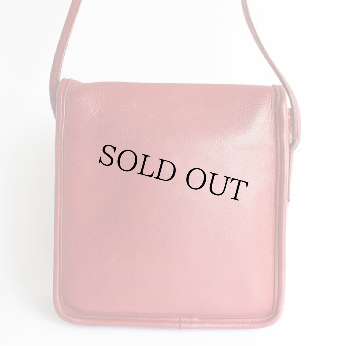 画像3: USA製 COACH オールド コーチ レザー ショルダーバッグ 赤★9620 (3)