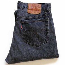 画像1: 90s USA製 Levi'sリーバイス 501 先染め ブラック デニムパンツ w33 (1)