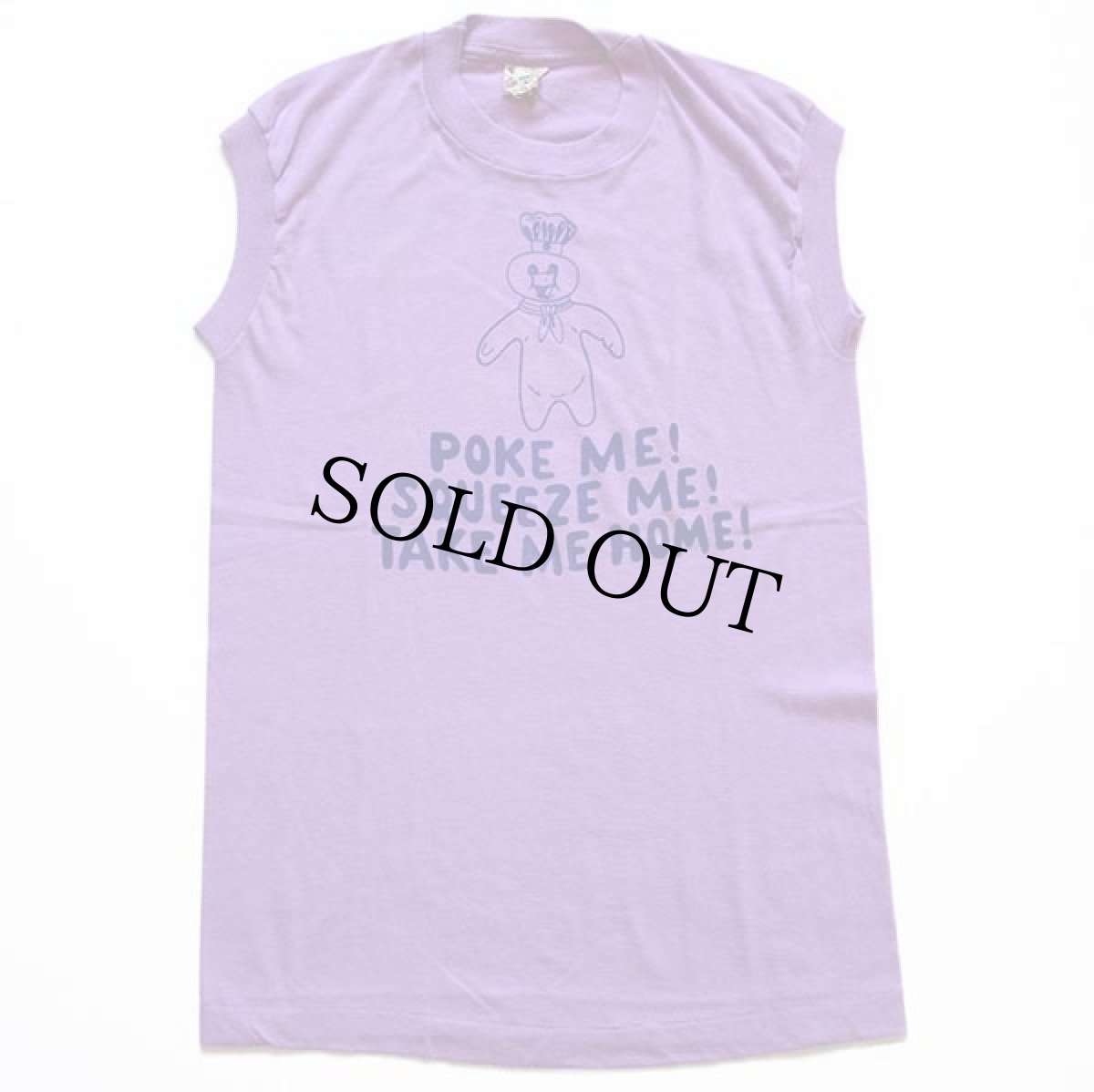 画像2: 80s USA製 POKE ME! SQUEEZE ME! TAKE ME HOME! ドゥボーイ ポッピンフレッシュ ノースリーブ Tシャツ ピンクパープル S (2)