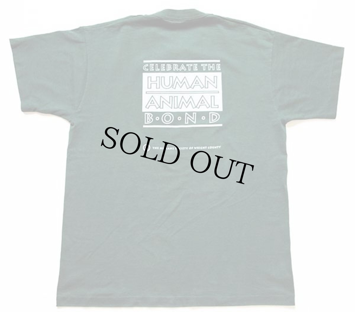 画像3: 90s USA製 HUMANE WALK FOR ANIMALS 1995 両面プリント Tシャツ 深緑 L (3)
