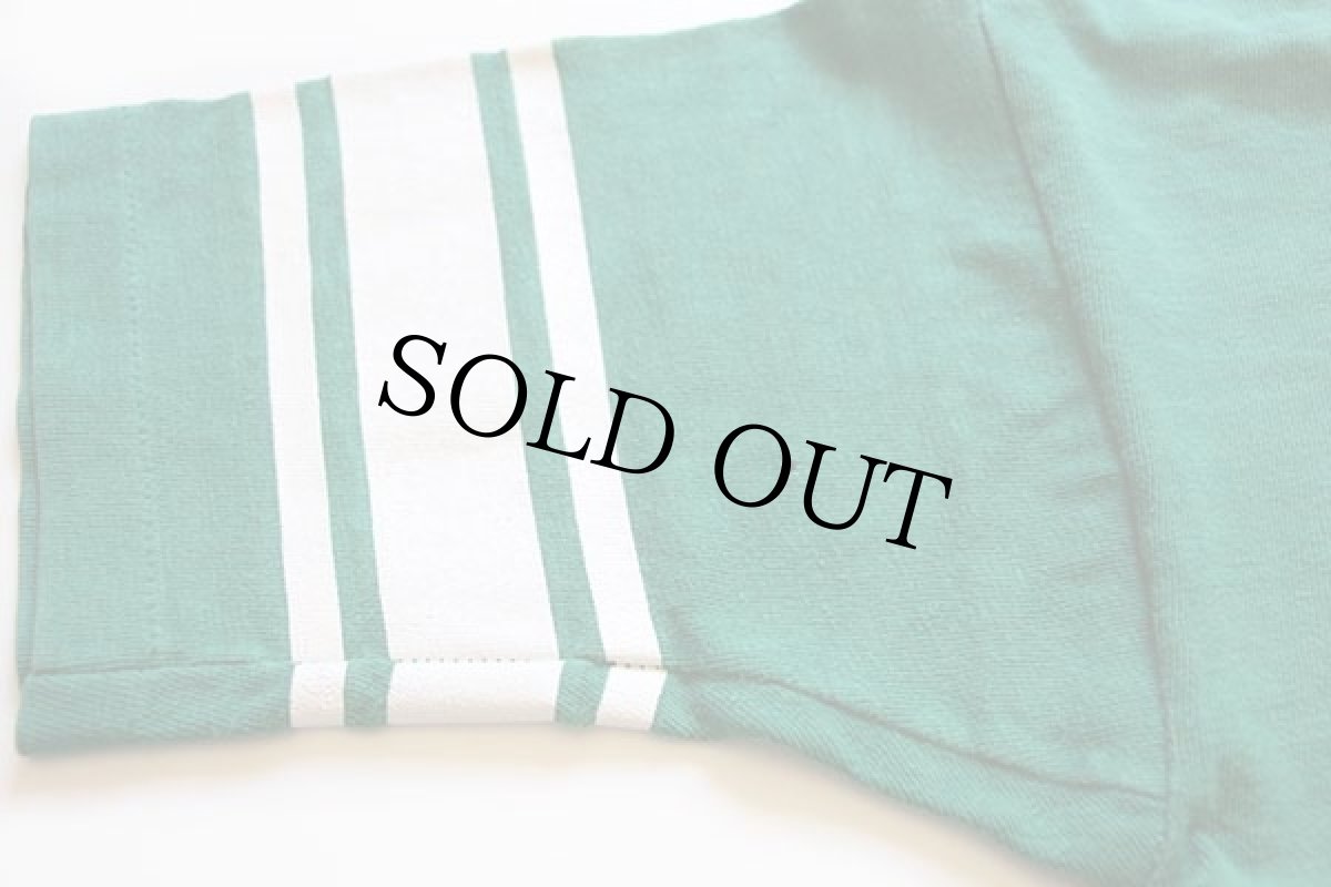 画像6: 70s USA製 Championチャンピオン Shamrock Bar 四つ葉クローバー コットン フットボールTシャツ 緑 M (6)