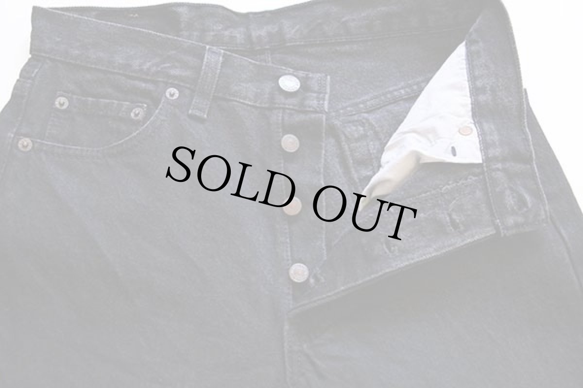 画像4: 90s USA製 Levi'sリーバイス 501 ブラック デニムパンツ w29 (4)