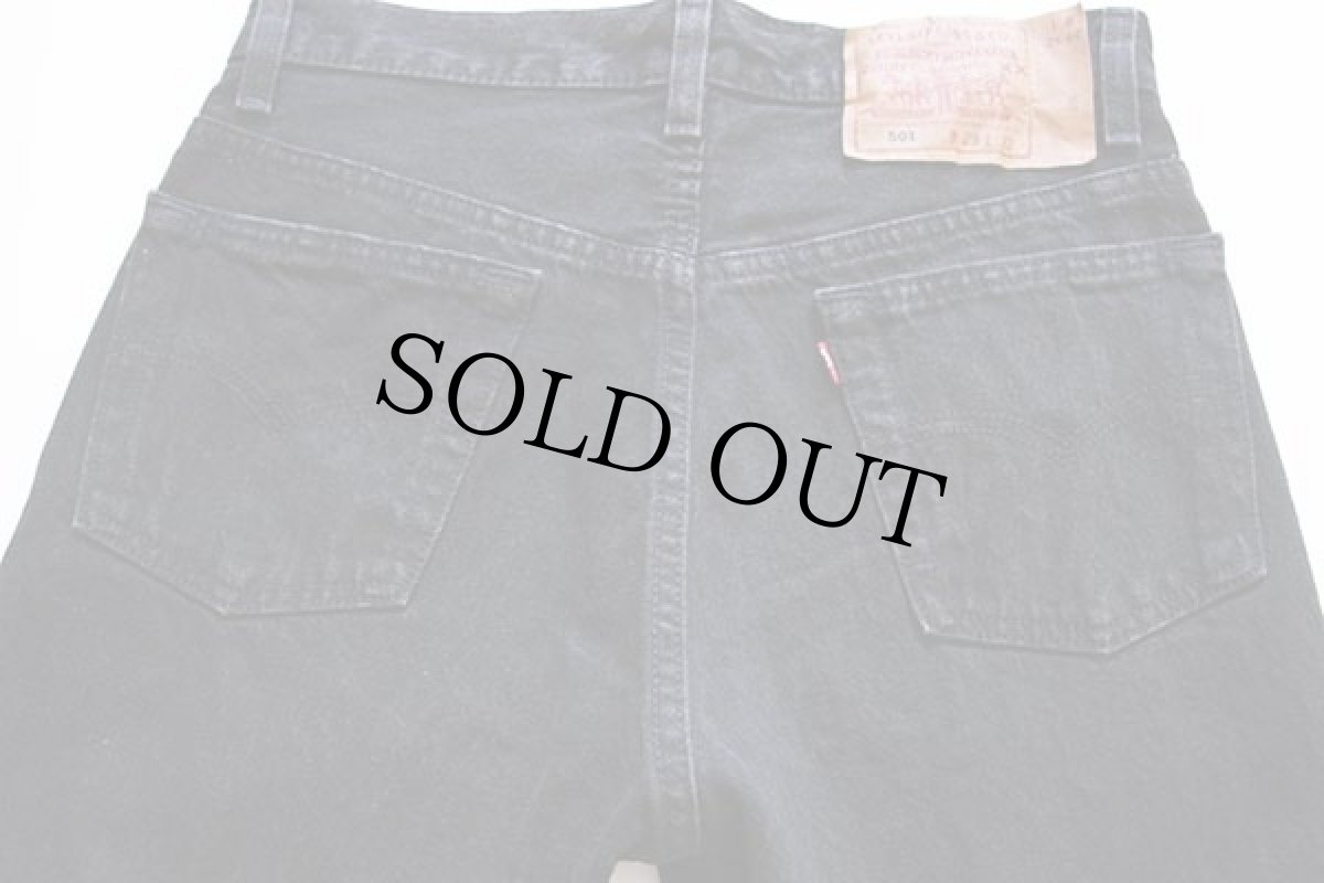 画像5: 90s USA製 Levi'sリーバイス 501 ブラック デニムパンツ w29 (5)