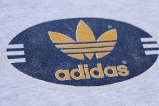 画像4: 80s カナダ製 adidasアディダス トレフォイル ロゴ コットンTシャツ 杢ライトグレー S (4)