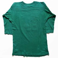 画像2: 70s USA製 Championチャンピオン MICHIGAN STATE 12 ナンバリング コットン フットボールTシャツ 緑 M (2)