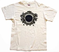 画像2: 80s USA製 Hanes Henry Weinhard's Private Reserve BEER コットンTシャツ アイボリー M (2)