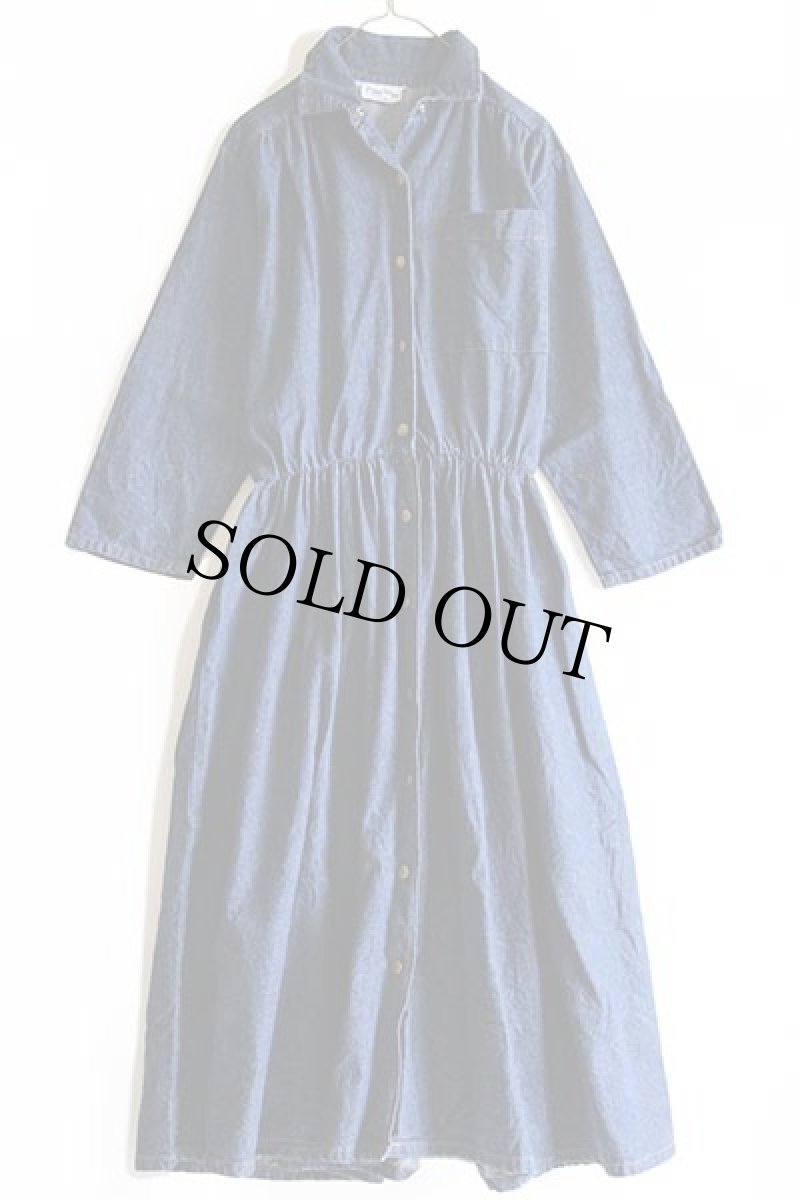 画像2: 80s ransom OF CALIFORNIA マキシ丈 デニム ワンピース 12 (2)