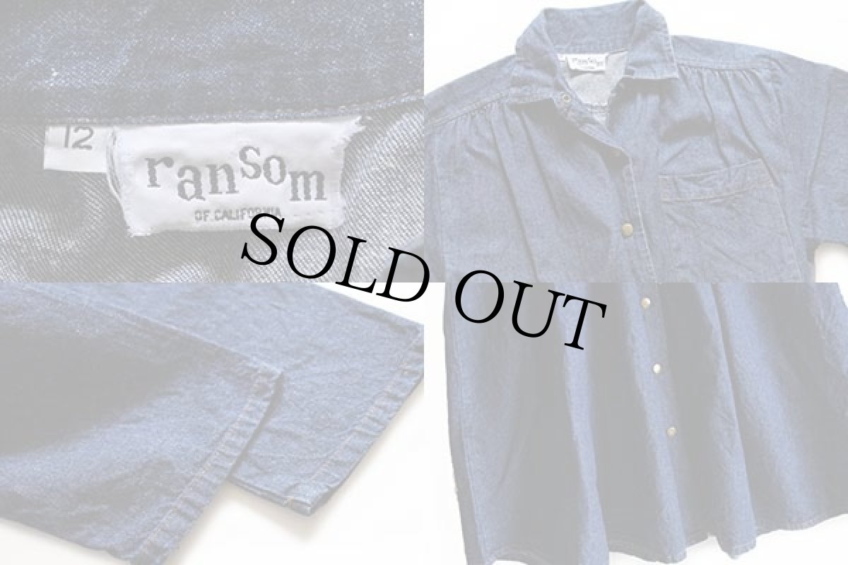 画像4: 80s ransom OF CALIFORNIA マキシ丈 デニム ワンピース 12 (4)