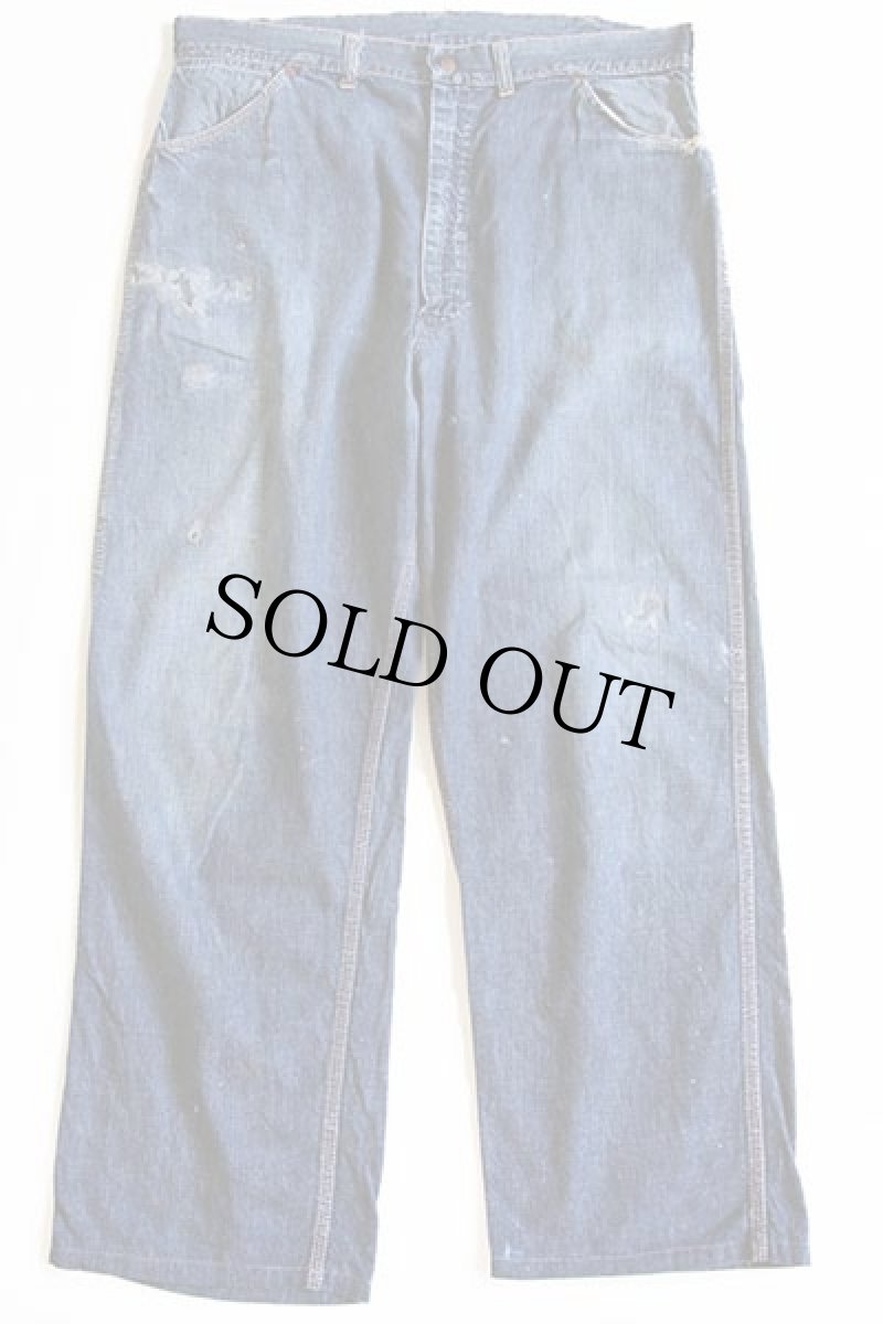 画像2: 60s BIGMACビッグマック インディゴ デニム ペインターパンツ w36 (2)