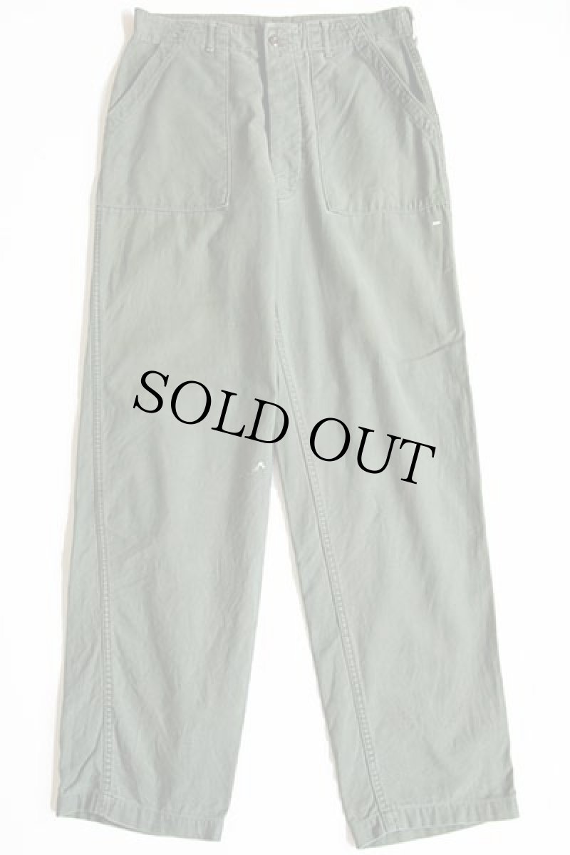 画像2: 70s 米軍 U.S.ARMY ユーティリティ ベイカーパンツ オリーブグリーン w36★87 (2)