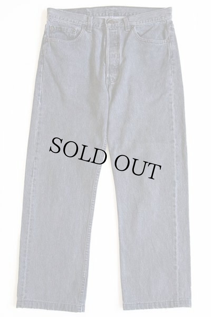 画像2: 90s USA製 Levi'sリーバイス 501 先染め ブラック デニムパンツ w33 (2)