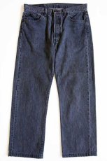 画像2: 90s USA製 Levi'sリーバイス 501 先染め ブラック デニムパンツ w33 (2)