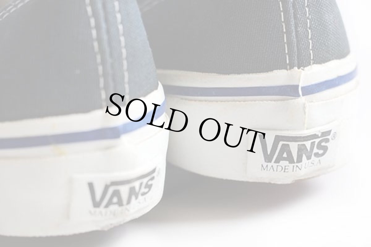 画像5: 90s USA製 VANSバンズ AUTHENTICオーセンティック 紺★スニーカー (5)