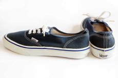 画像2: 90s USA製 VANSバンズ AUTHENTICオーセンティック 紺★スニーカー (2)