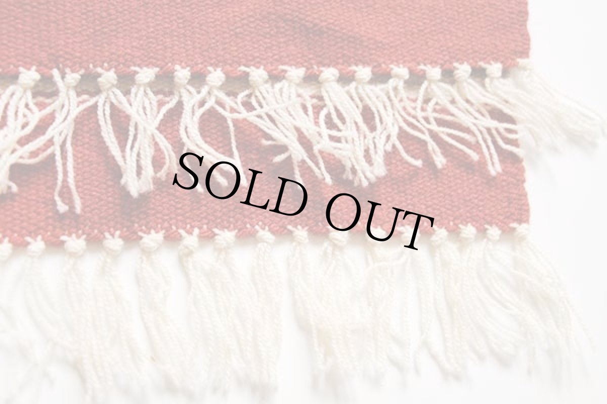 画像4: ビンテージ サンダーバード ネイティブ柄 チマヨ ラグ マット (4)