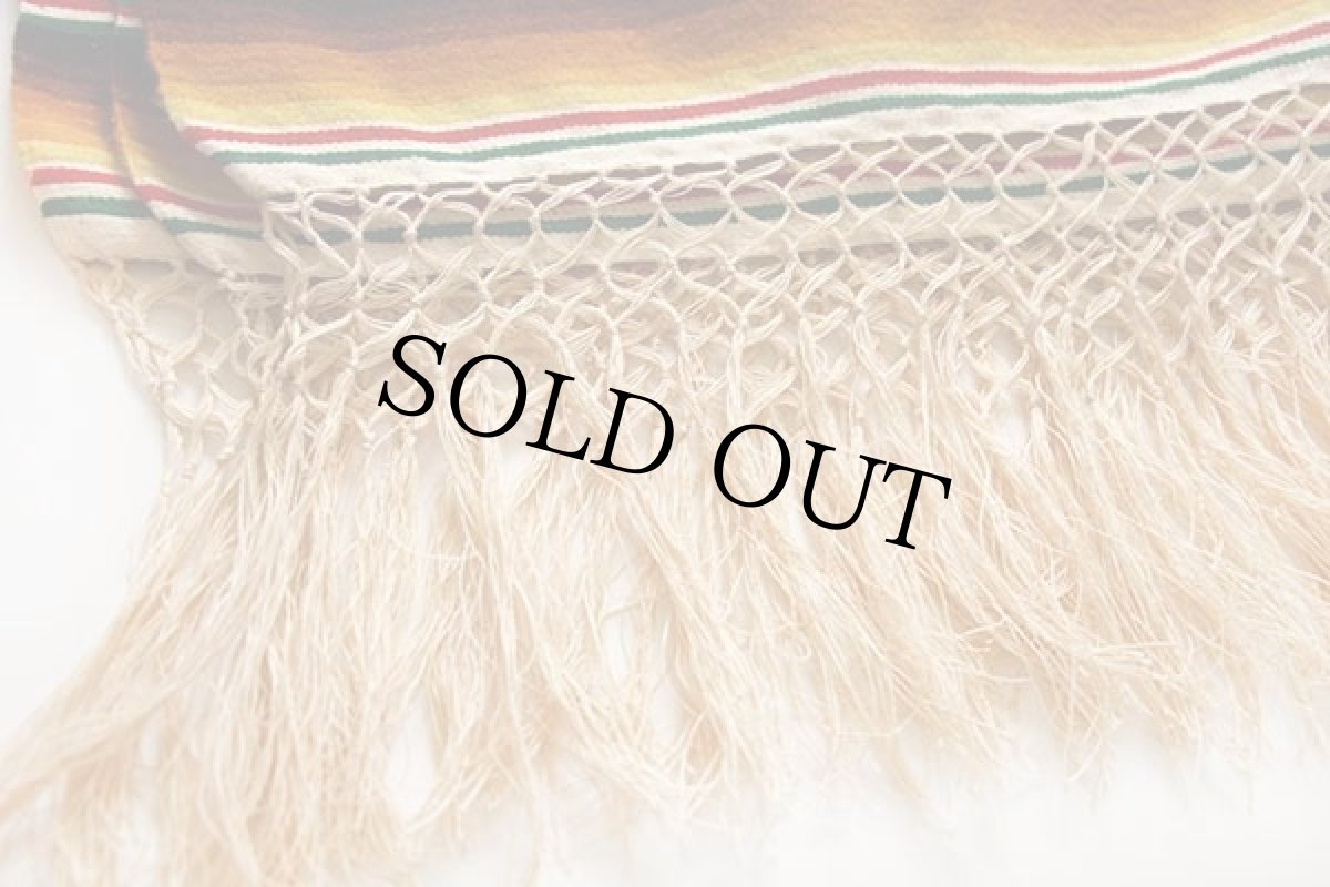 画像6: ビンテージ メキシカン ラグ サラペ (6)