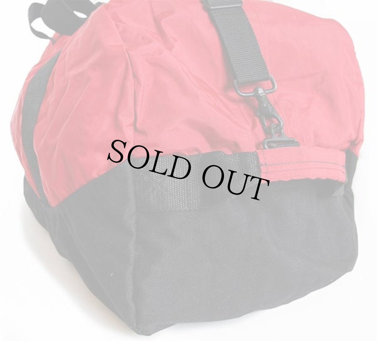 画像3: 90s USA製 L.L.Bean アドベンチャー ナイロン ダッフルバッグ 赤×黒★ラージ (3)