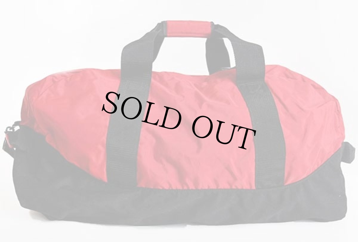 画像2: 90s USA製 L.L.Bean アドベンチャー ナイロン ダッフルバッグ 赤×黒★ラージ (2)