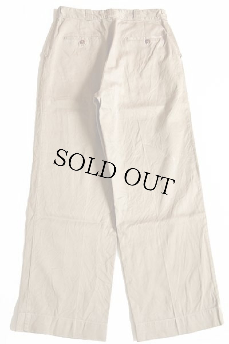 画像3: 50s 米軍 U.S.ARMY コットン チノパン カーキ w31 (3)