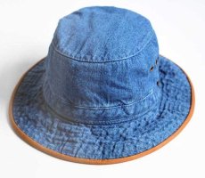 画像2: 80s USA製 STETSONステットソン デニムハット L (2)