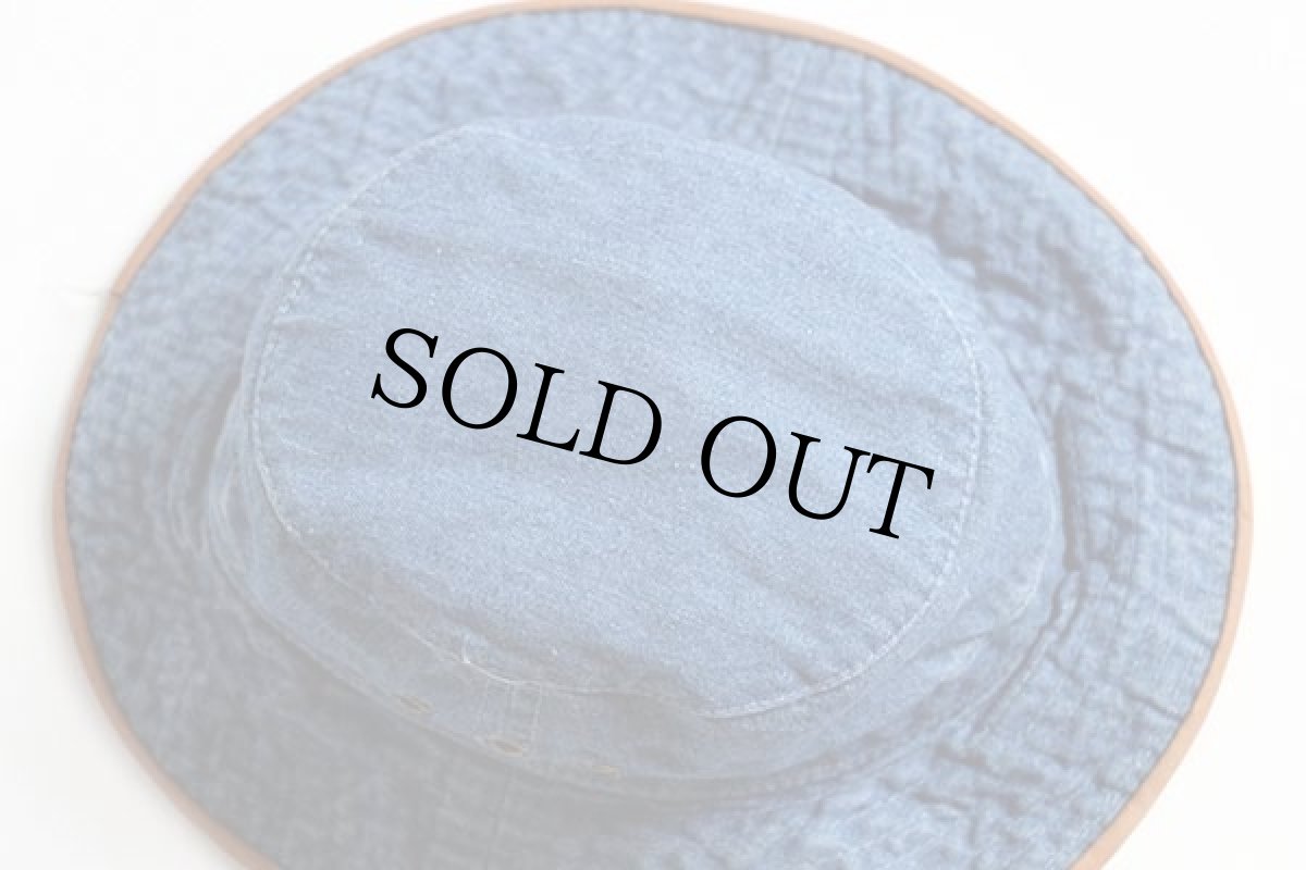 画像3: 80s USA製 STETSONステットソン デニムハット L (3)