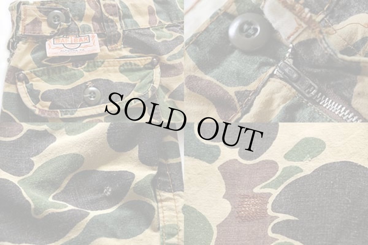 画像3: 70s SAFTBAK ダックハンターカモ コットン ショートパンツ カスタム w30★ショーツ (3)