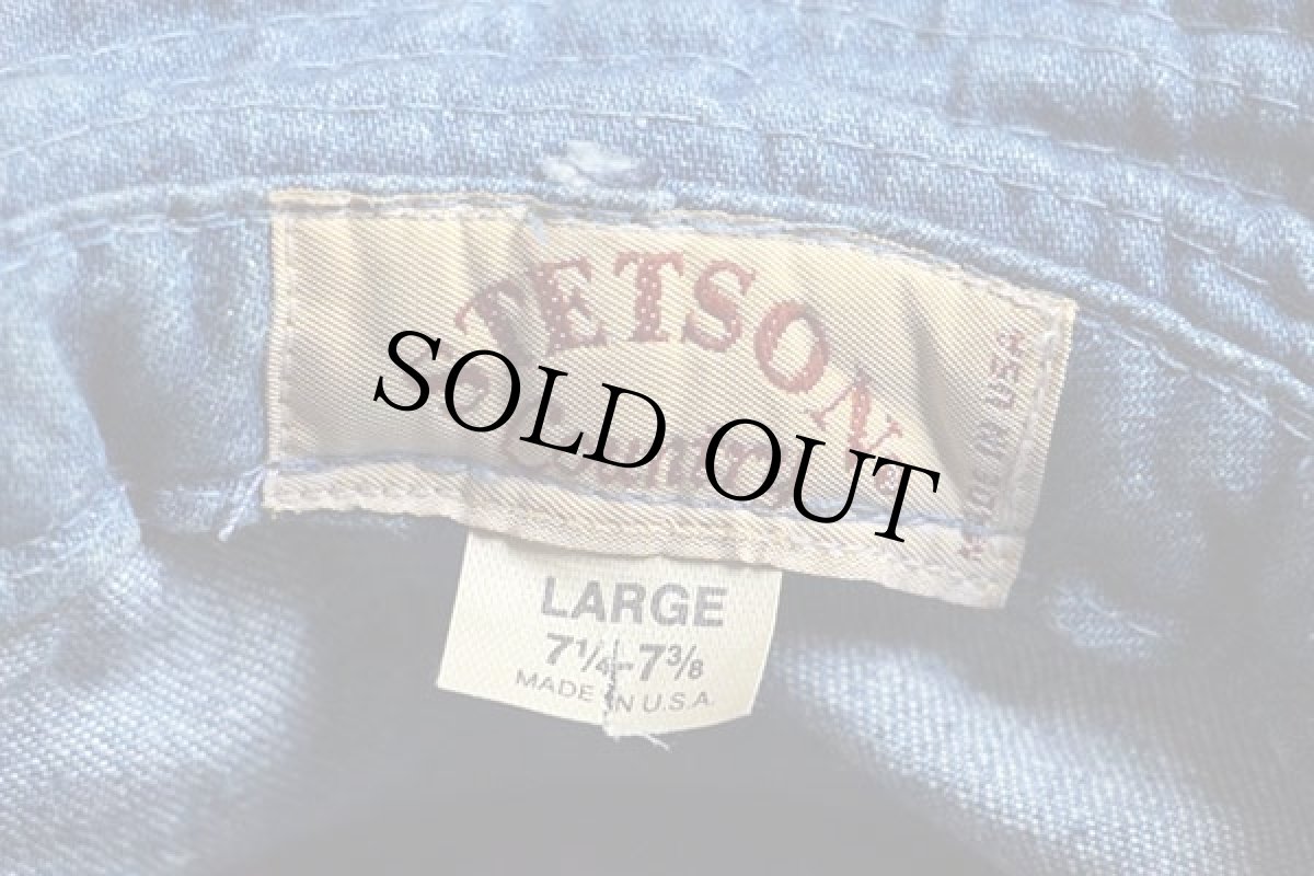 画像5: 80s USA製 STETSONステットソン デニムハット L (5)