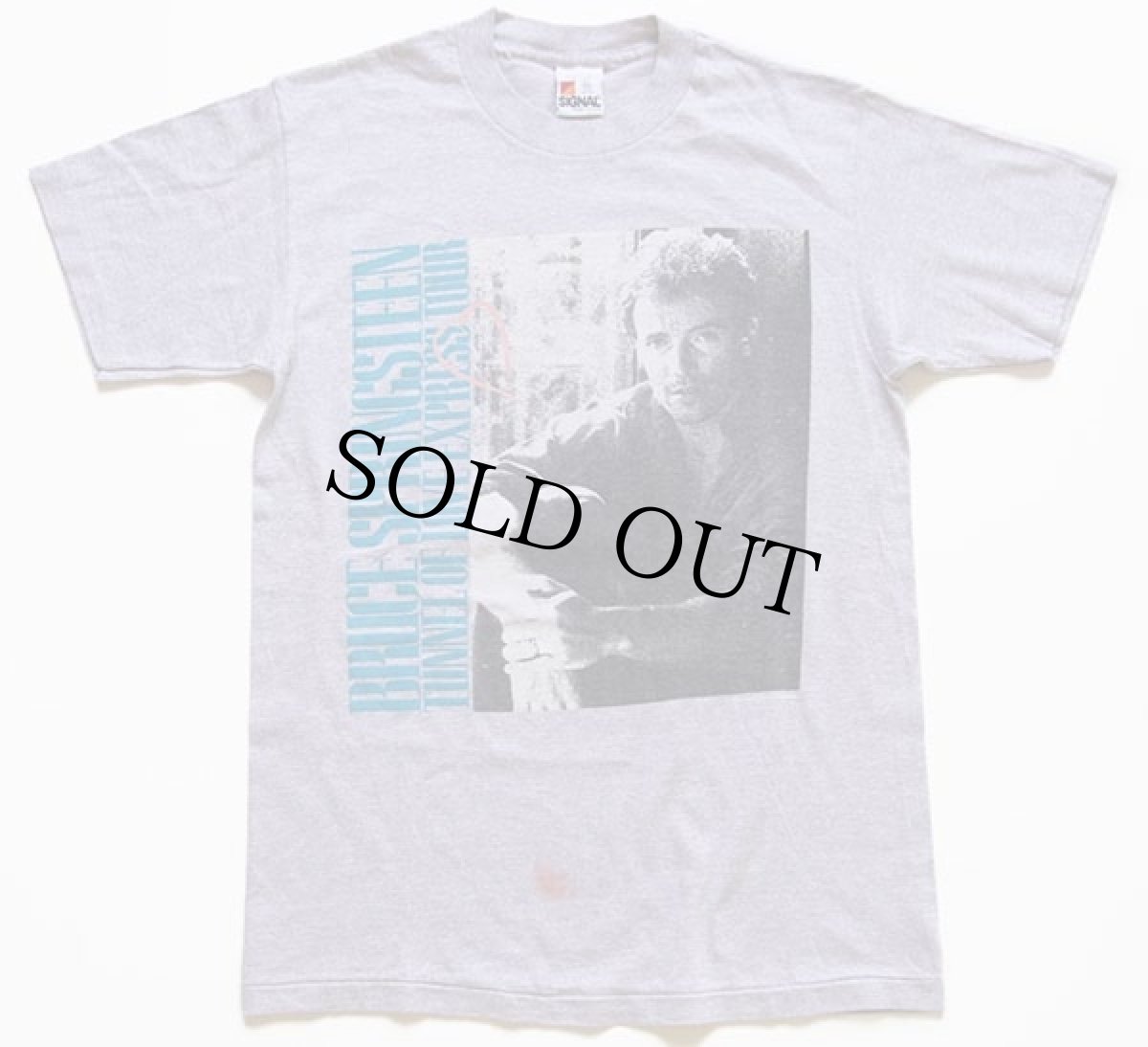 画像2: 80s USA製 Bruce Springsteenブルーススプリングスティーン ツアーTシャツ 杢グレー M (2)
