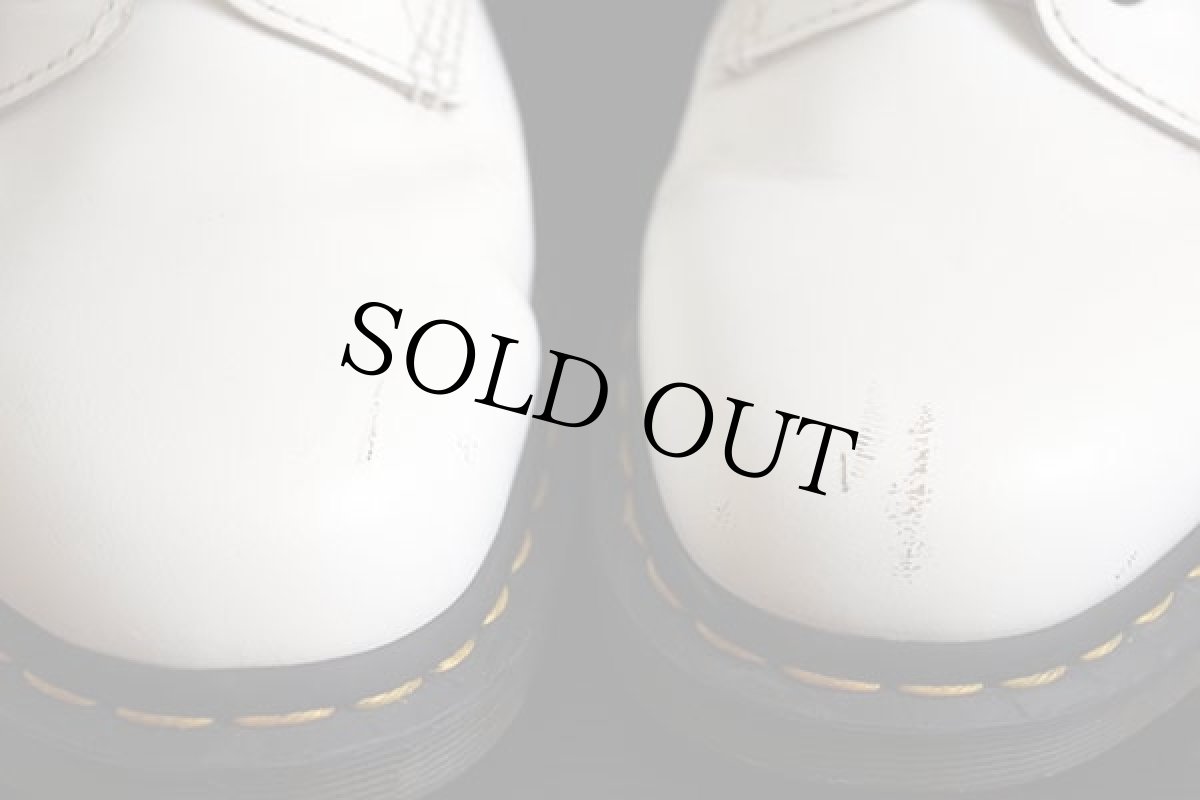 画像8: 英国製 DR.MARTENSドクターマーチン 10ホールブーツ 白 UK8 (8)