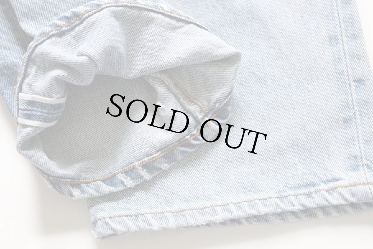 画像8: 80s USA製 Levi'sリーバイス 501 赤耳 ダメージ デニムパンツ w31 (8)