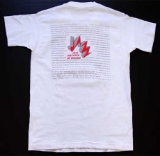 画像3: 90s USA製 CHICAGO JAZZ FESTIVAL 1996  両面プリント アート コットンTシャツ 白 M (3)