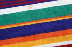 画像5: 90s J.CREW ランダムボーダー コットン ポケットTシャツ L (5)