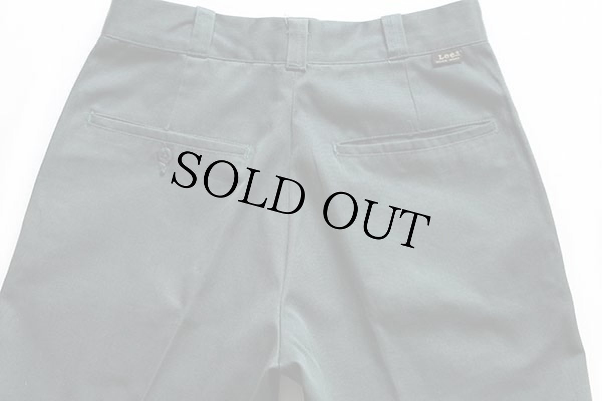 画像5: 70s USA製 Leeリー CHETOPA TWILL ワークパンツ 深緑 w30 (5)