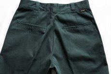 画像5: 70s USA製 Leeリー CHETOPA TWILL ワークパンツ 深緑 w30 (5)